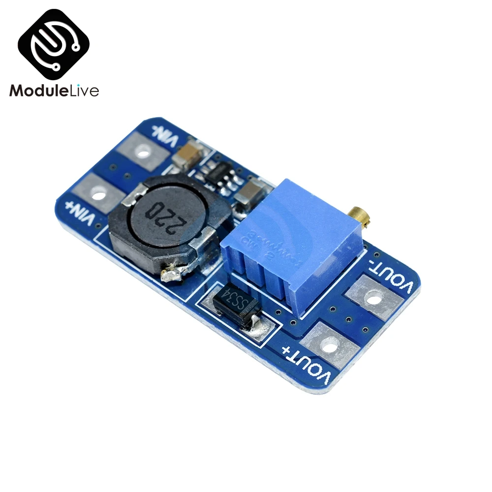 DC-DC повышающий преобразователь MT3608 Boost Booster power применение модуля питания макс. выход 28 в 2 а для платы Arduino