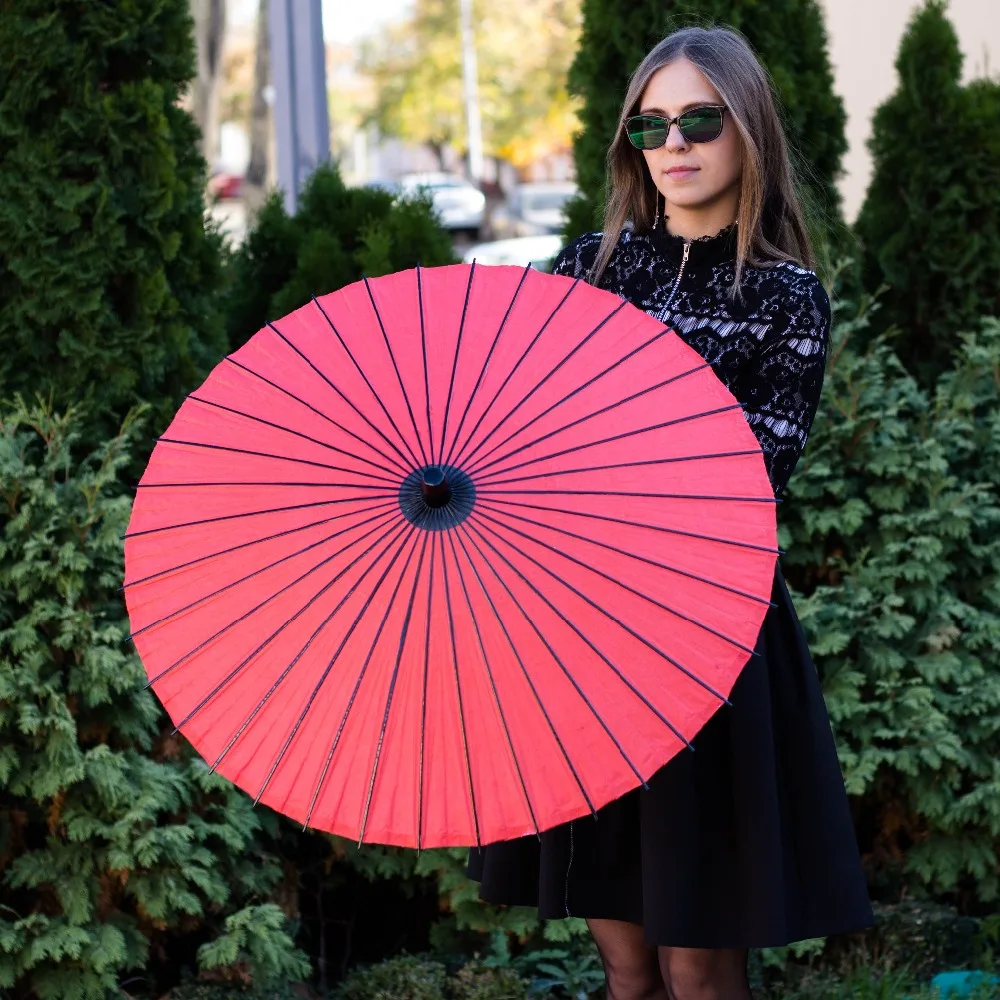 2 шт./лот 36 ребер натуральный бамбук и деревянная танцевальная масляная бумага