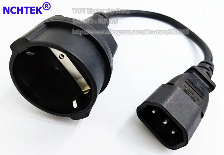 NCHTEK евро UPS/PDU шнур питания IEC 320 C14 3Pin папа к CEE 7/7 Европейский SCHUKO гнездо кабель