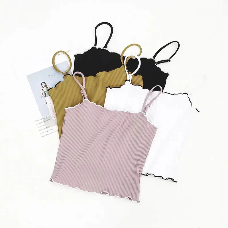 Новинка 2018 Модный повседневный короткий бархатный топ на тонких бретельках