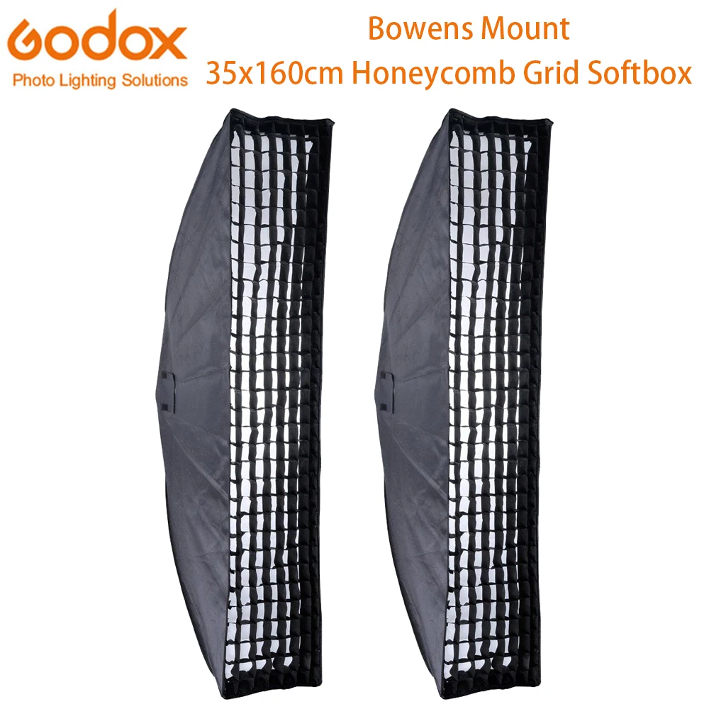Godox 2 шт. 14 &quotx 63&quot 35x160 см софтбокс боуенс Монтажная лента пчеловодная сотовая