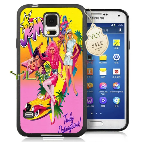 jem and the holograms soft edge cell phone cases for samsung s3 s4 s5 cover case |