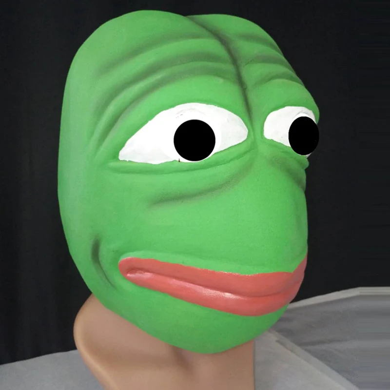 Pepe The Frog латексная маска Хэллоуин Meme cosplay comic лягушки|Маски для вечеринки| |