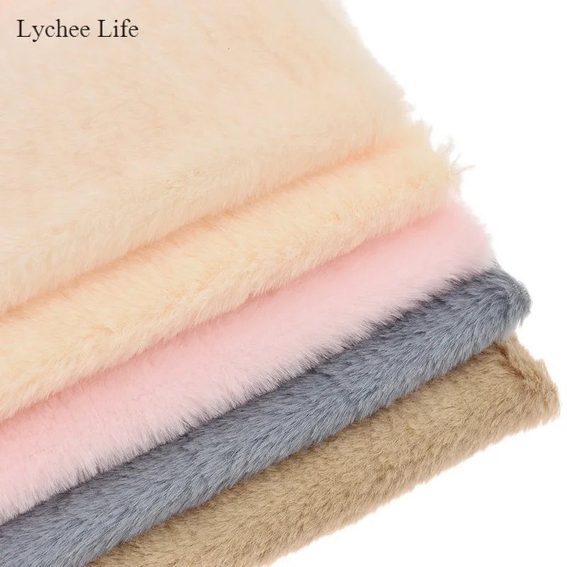 Lychee Life Простой DIY ручной работы имитация меха мягкая ткань для домашнего текстиля