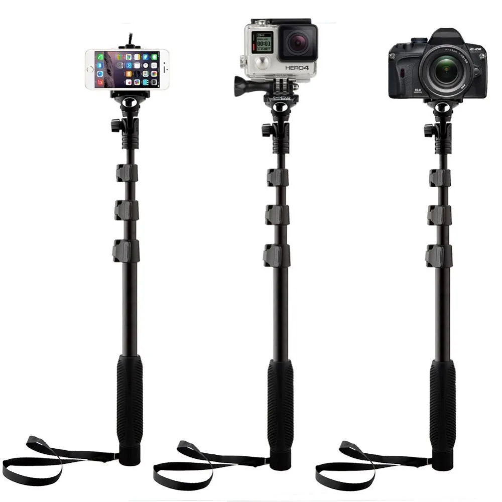 Селфи палка Yunteng 188 выдвижной ручной монопод телескопическая для Xiaomi yi GoPro Hero 2 3 4