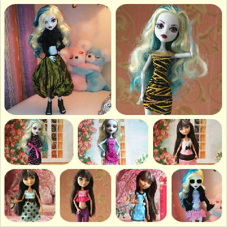 Лидер продаж оригинальные костюмы одежды для кукол Monster High 30 шт. = платья + обувь