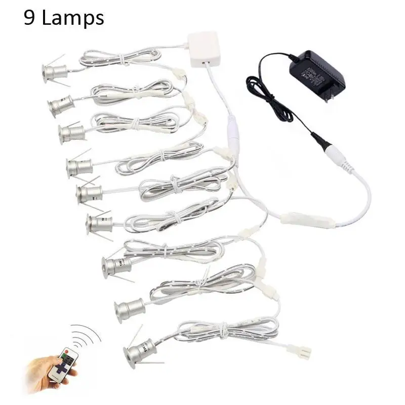 Встраиваемые linkable под кабинет огни 12 В мини Светильники Открытый Прожекторы с РФ