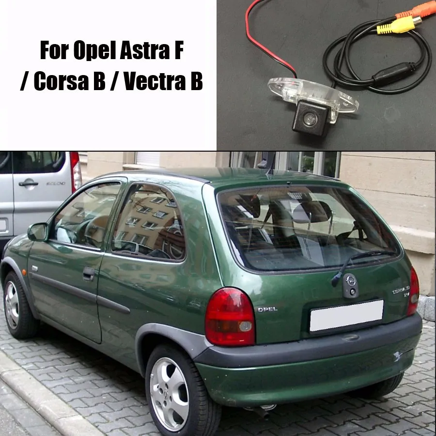 Автомобильный DVD задние Камера для Opel Astra F/Corsa B/VECTRA B/назад парковка Камера/HD CCD RCA ntst PAL/Номерные знаки для мотоциклов свет OEM