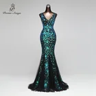 Женское вечернее платье-русалка, Элегантное Длинное платье для выпускного вечера, роскошное официальное платье