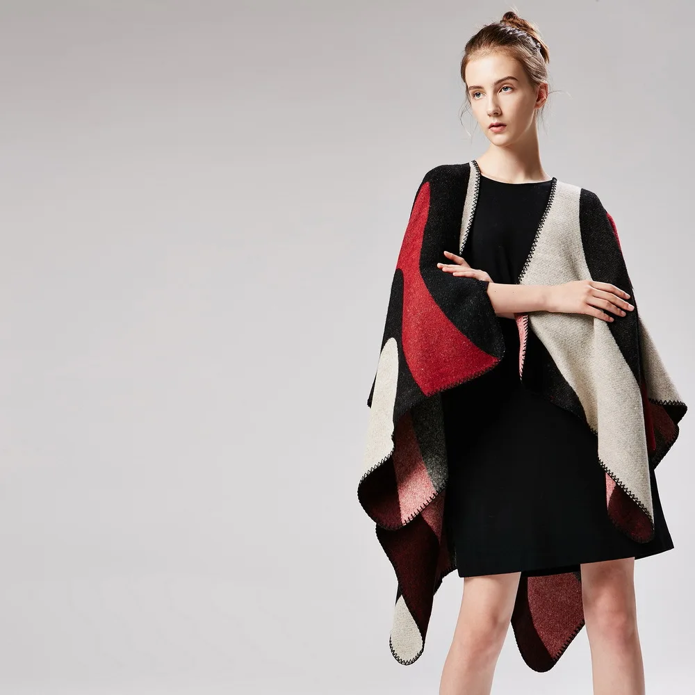 Женский простой Повседневный Шарф хиджаб с геометрическим рисунком Офисная