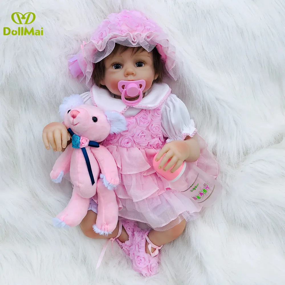 Bebes Reborn Девочка-принцесса 2" 50 см мягкие силиконовые reborn baby куклы для детей xams подарок bb reborn boneca реалиста