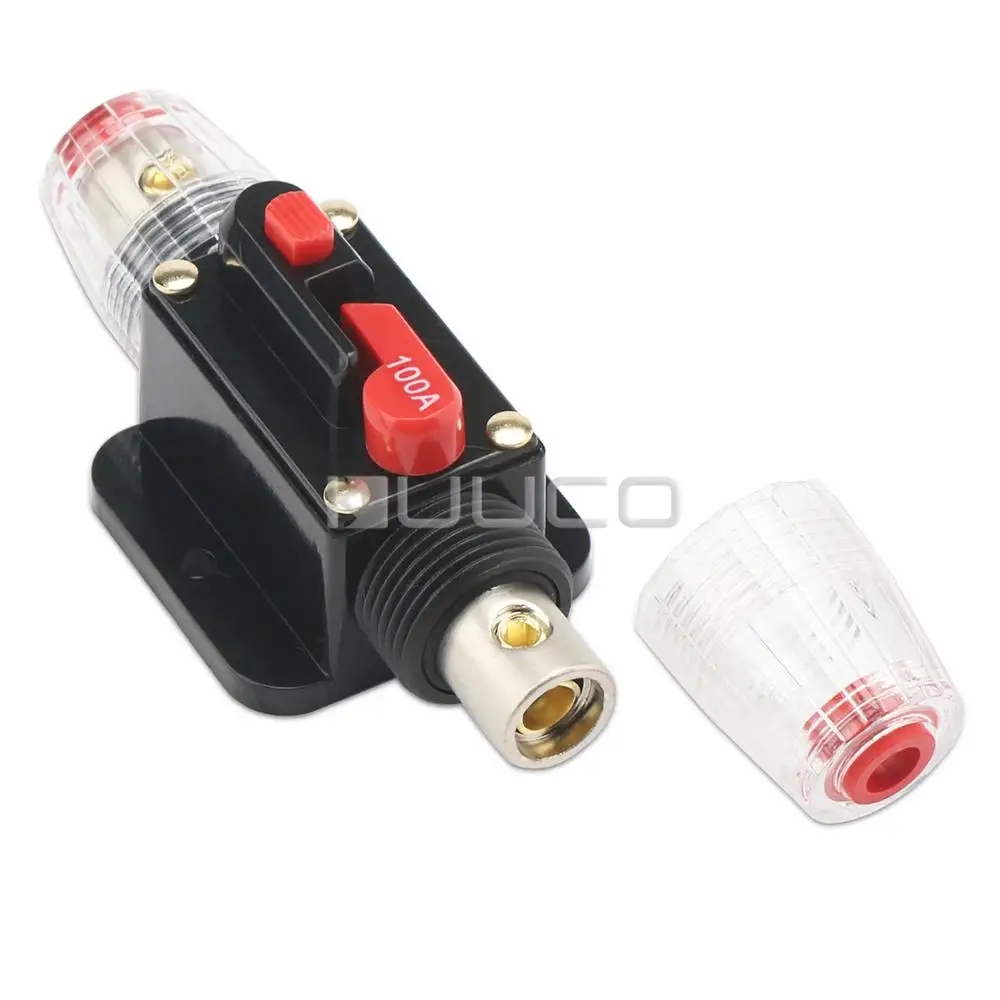 Держатель предохранителя DC 12 V/100A автоматический выключатель ручной черный