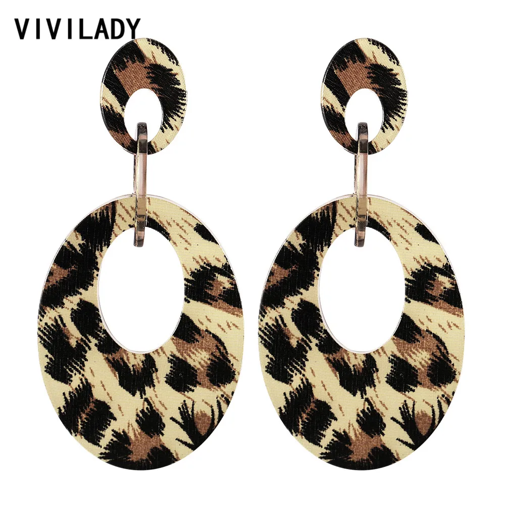 VIVILADY новый овальный модный акриловый очаровательный полый уксусной кислоты