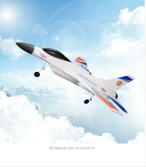 Высокое качество пульт дистанционного управления Самолет 6215 F16 2,4G 2CH EPP сопротивление падение радио coontrol RC планер фиксированное крыло Истребитель модель игрушки - Цвет: Белый