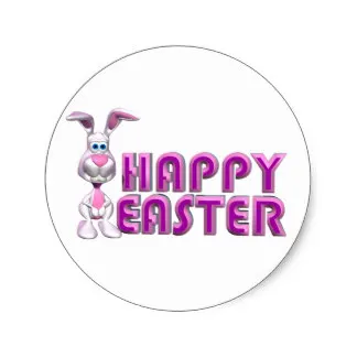 Пасхальный кролик 3 8 см желает вам счастливой Пасхи! Классическая круглая