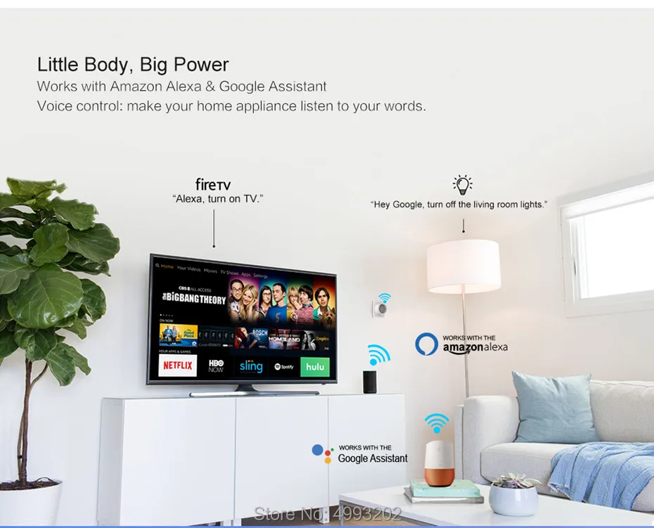 Умная розетка, мини-розетка Tuya Wifi, совместимая с Alexa, Google Home и IFTTT, дистанционное управление домашней автоматизацией