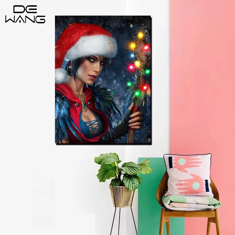 Один панелей холст оформлена стены Книги по искусству изображение Рождество