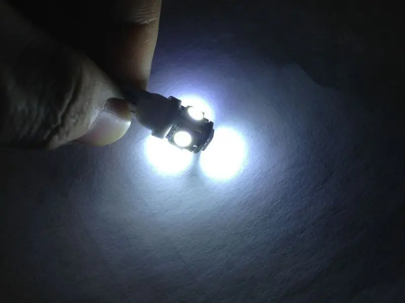 1 шт. T10 светодиодный W5W 5050 5SMD 192 168 194 белый светильник s светодиодный автомобиль клиновая лампа света лампы Супер яркий DC 12V номерного знака светильник дневные ходовые огни