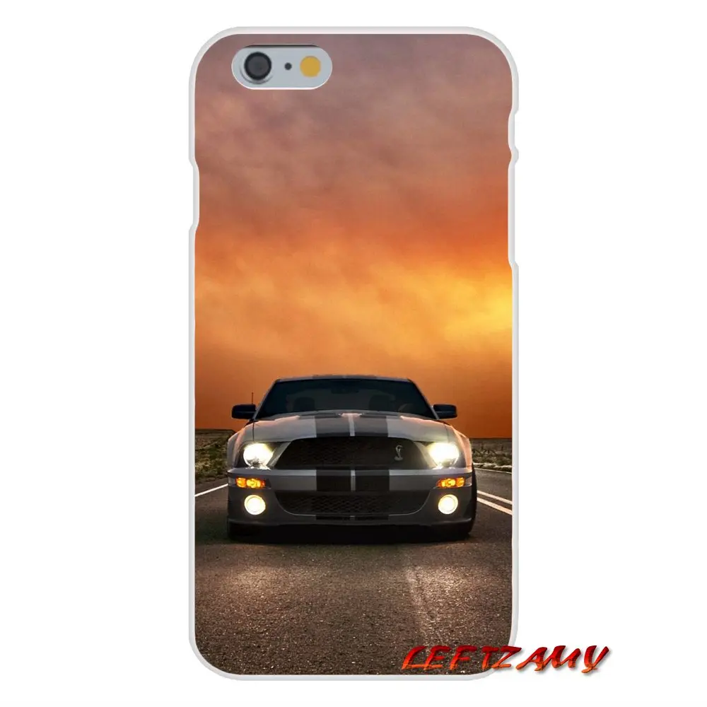 Автомобильный Логотип Ford Mustang для iPhone X XR XS MAX 4 4S 5 5S 5C SE 6 6S 7 8 Plus Аксессуары чехлы