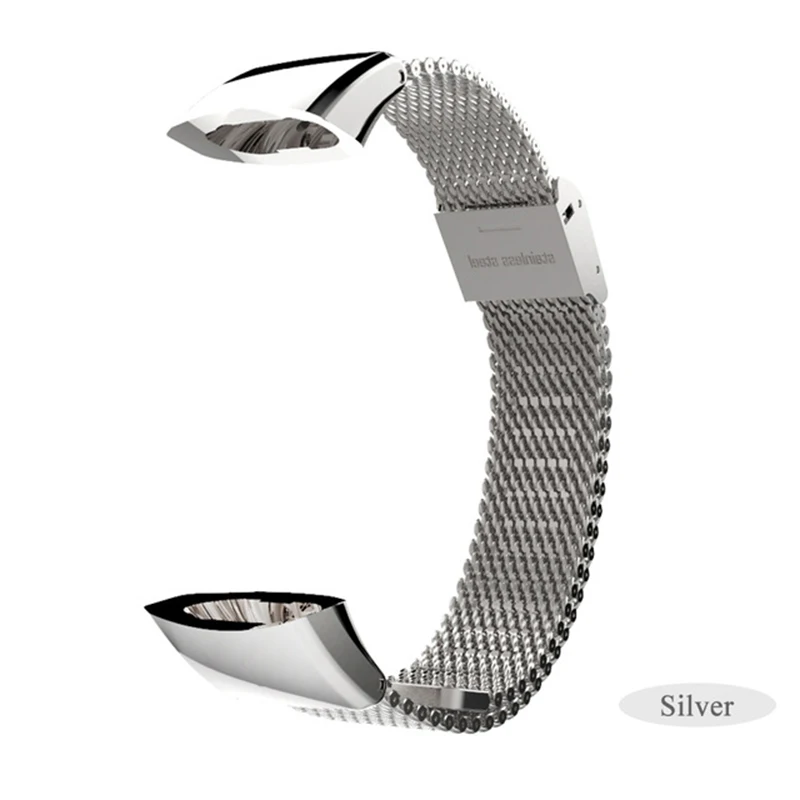 Ремешок для Honor band 3, металлический браслет, браслет, ремешок, сменный ремешок для huawei Honor Band 3, умный Браслет - Цвет: Silver