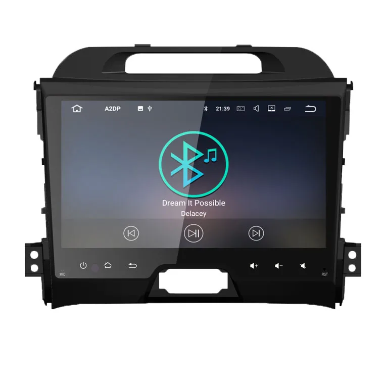 Используется для Kia Sportage android Многофункциональный Автомобильный мультимедийный плеер есть радио gps BT зеркало ссылка GOOGLE карта sotre