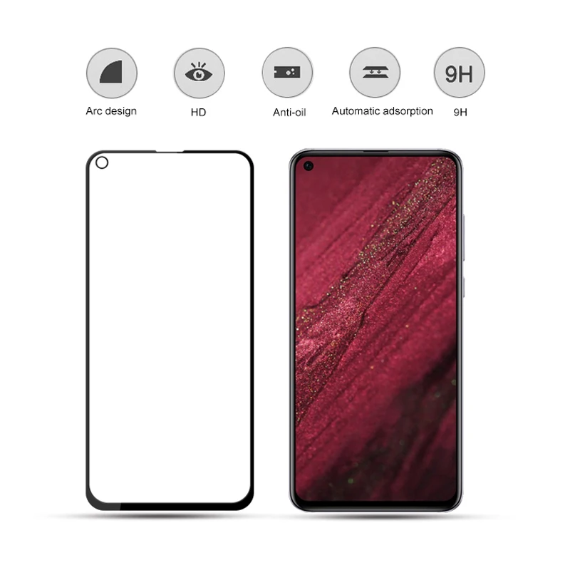 Закаленное стекло для Huawei Honor View 20 полное покрытие защита экрана на View20 Защитное