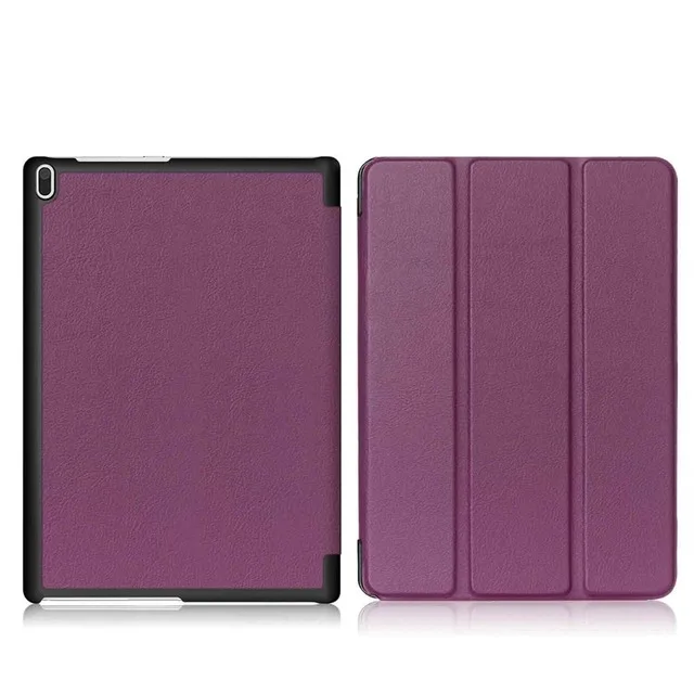 Purple Умный чехол из искусственной кожи для lenovo Tab 4 10 TB-X304L TB-X304F/N, защитный чехол-подставка для планшета lenovo tab 4 10 дюймов+ пленка+ стилус - Цвет: Purple