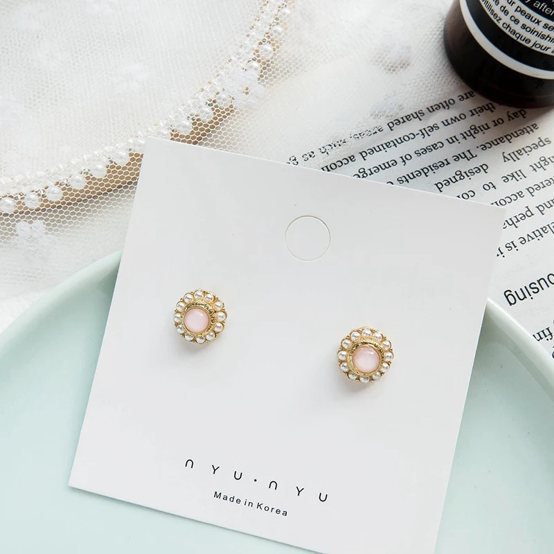 Серебряные серьги 925 дюйма маленькие серьги-гвоздики милые аксессуары подарки