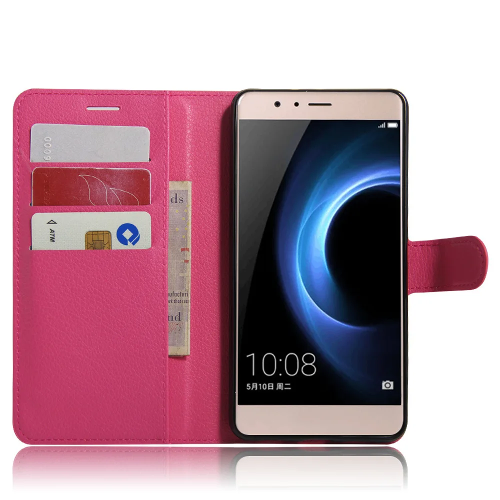 Для Huawei Honor V8 Case Обложка Мода PU Leather для С Подставкой Флип Бумажник Карты