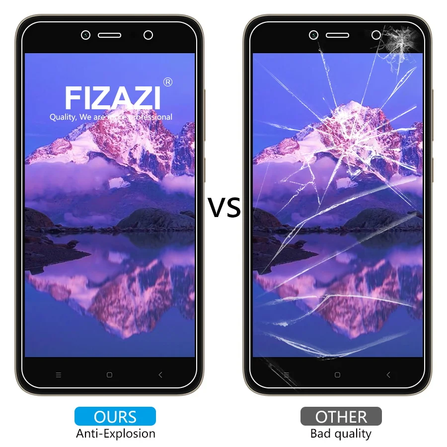 FIZAZI 2.5D закаленное Стекло Для Сяо mi красный Примечание 5A премьер Ясно Защитная