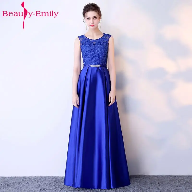 Beauty Emily длинное ТРАПЕЦИЕВИДНОЕ кружевное темно-розовое платье подружки невесты женские свадебные платья для выпускного вечера