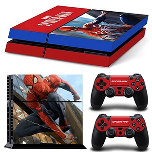 GOOYIYO-для sony PS4 наклейка PlayStation 4 кожа консоль контроллеры виниловая наклейка PS4 Человек-паук полная кожа - Цвет: TN01-7098