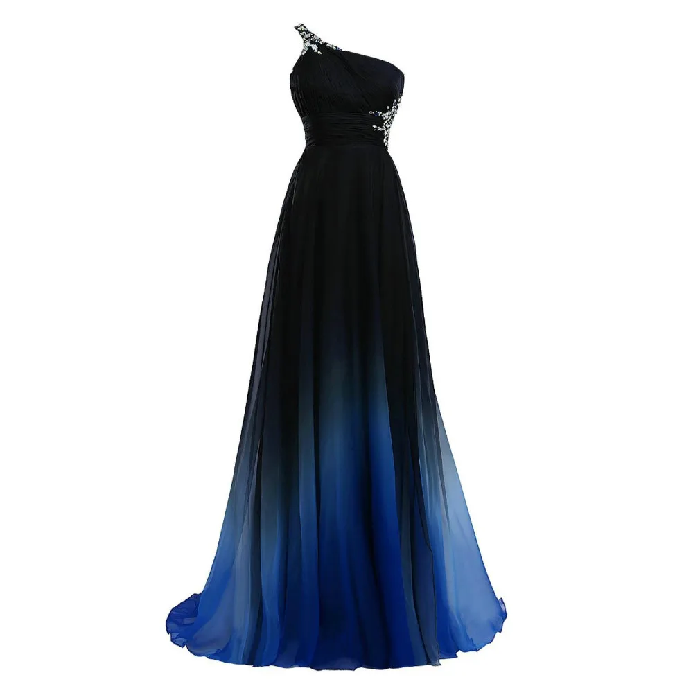 W. JOLI вечернее платье Элегантные Длинные Backless Пром 2019 Кристалл Pleat одно плечо