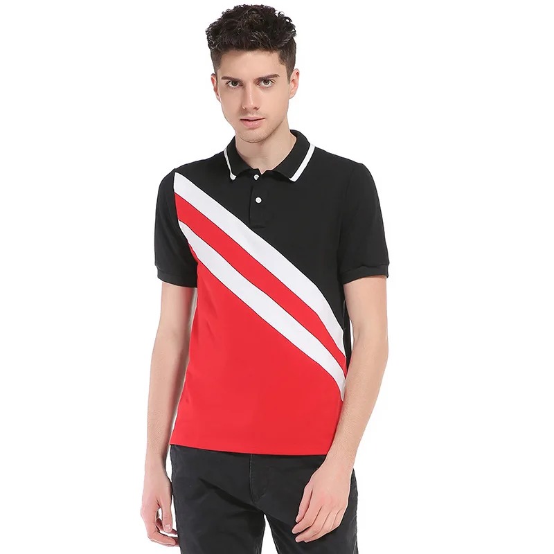 Рубашка-поло WSGYJ мужская с отложным воротником Повседневная дышащая майка