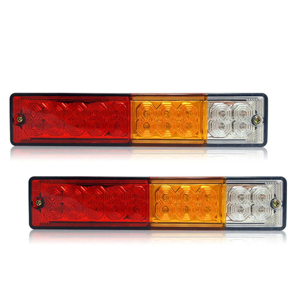 2pcs LED light 9 дюймов светодиодный фонарь светильник Рабочий фонарь стоп-сигнал светильник Реверсивный светильник сигнала поворота внешний модификации трактор прицеп для вилочного погрузчика - Цвет: 2pcs LED light