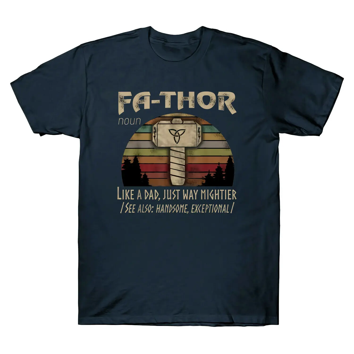 

Fathor Definition Dad Just Way Mightier Vintage Men'S T Shirt Father'S Day Men 2019 Summer Fashion New O-Neck Top Custom T Shirt