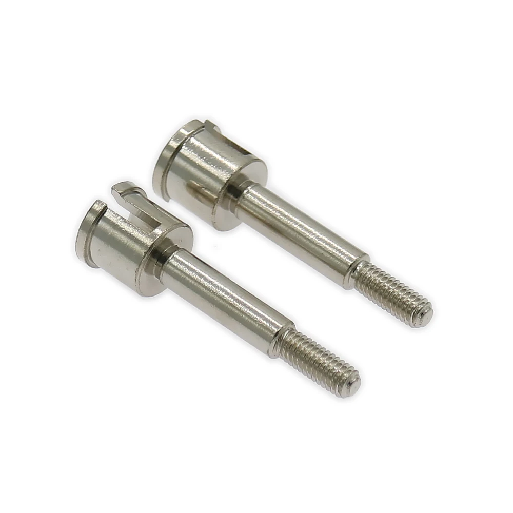 2 шт./пара серебро/черная железная стальная линейка колесной оси для