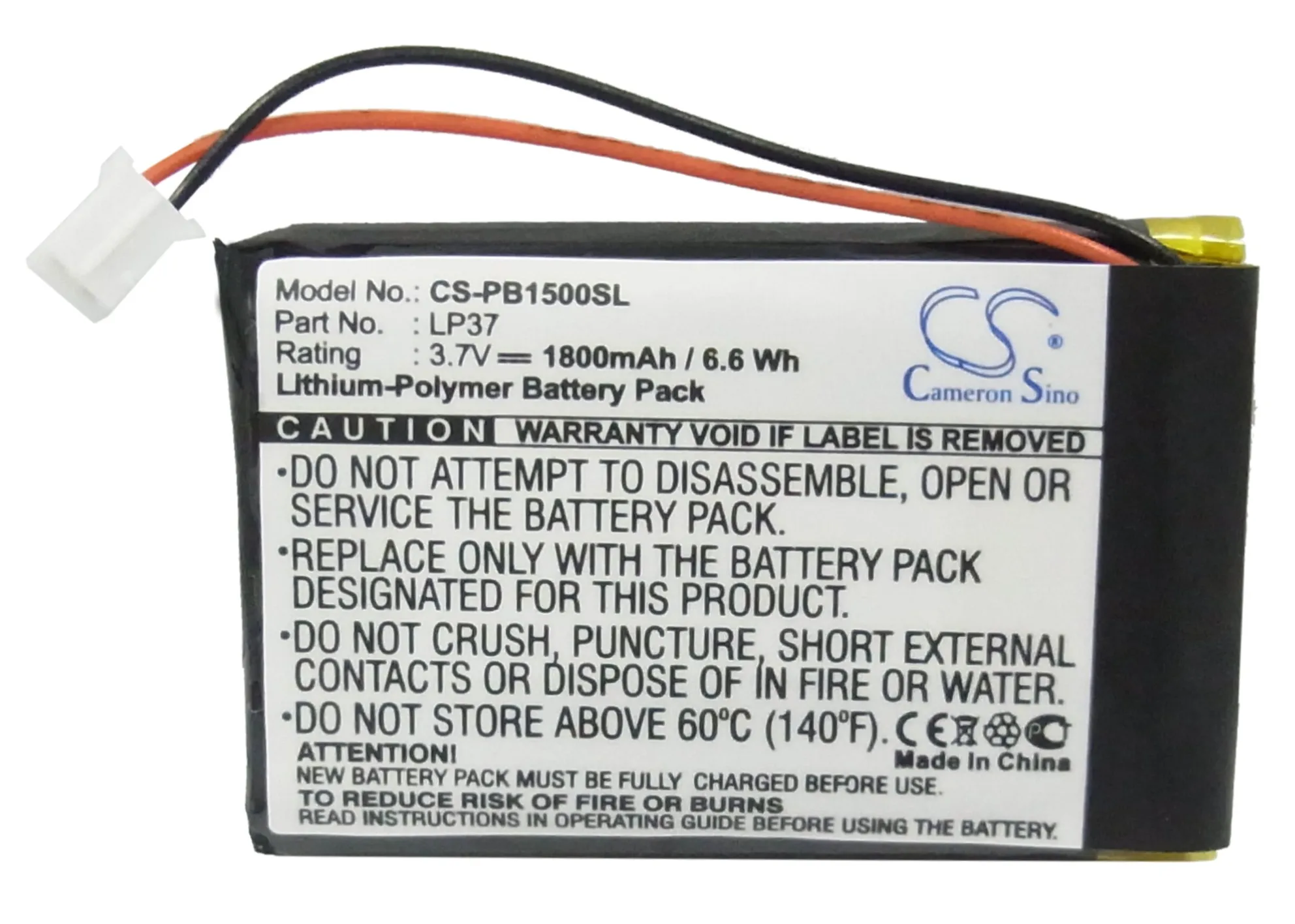 Cameron Sino 1800mAh аккумулятор LP37 для чистого цифрового кармана DAB1500 Pocketdab 1500