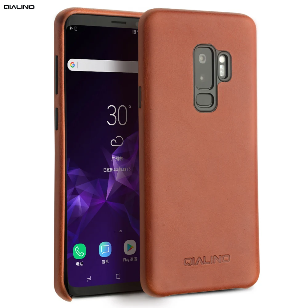 Чехол QIALINO из натуральной кожи для Samsung Galaxy S9 Plus модная Роскошная задняя крышка 5 8/6