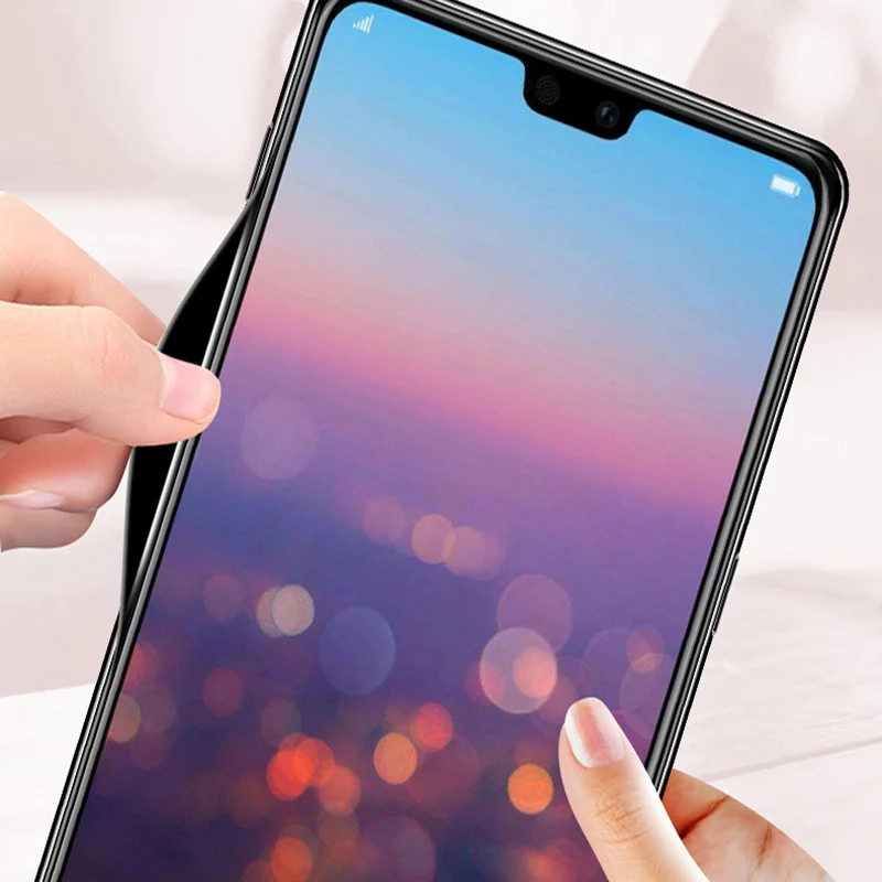2 шт. для huawei p20 pro Чехол телефон Обложка задняя крышка закалённое защитное стекло