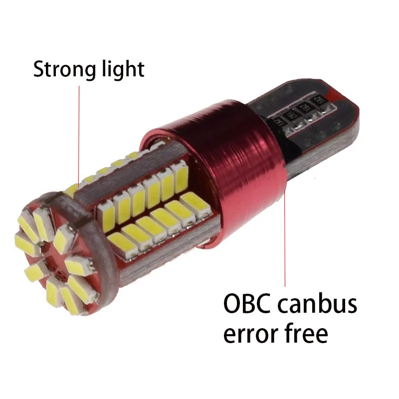 10 шт. светодиодсветодиодный лампы T10 CANBUS W5W 194 168 3014 SMD 57 | Автомобили и мотоциклы