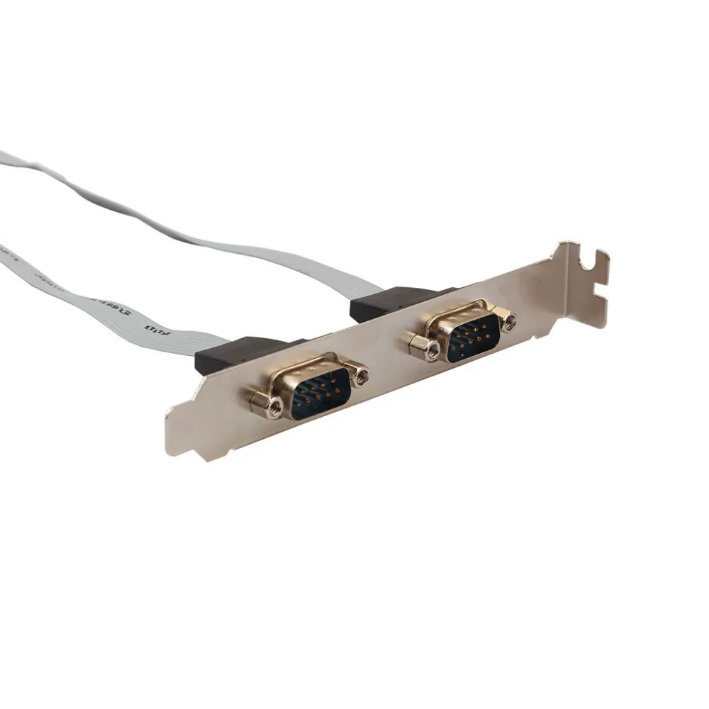 Двойной DB9 IDC 10-контактный кабель SinLoon 2xDB9 (RS232) штырьковый штырь с панелью