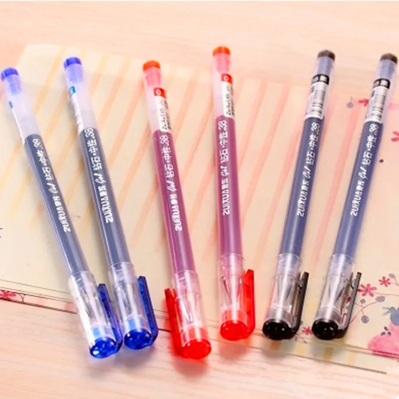 12 шт./лот креативная гелевая ручка с иглами и алмазной головкой 0 38 мм