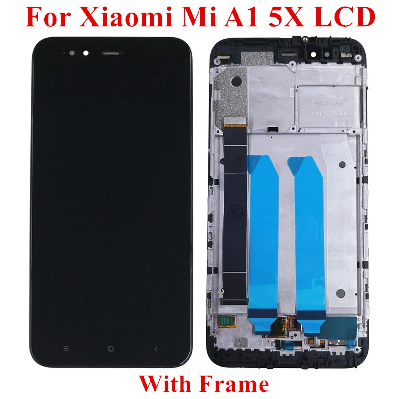 5.5" For Xiaomi Mi 5X A1 LCD Display Touch Screen Digitizer Assembly With Frame AAA Quality Replacements XIAOMI | Мобильные