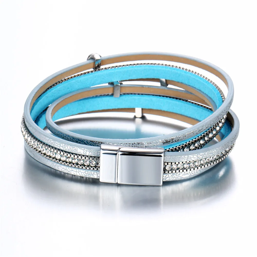 Многослойные кожаные браслеты IF ME в богемном стиле для женщин и мужчин Подвески