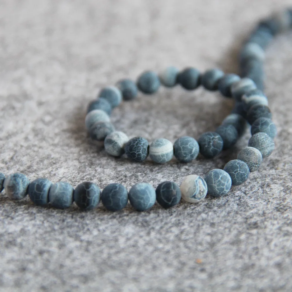 Лидер продаж для ожерелья и браслета 6 мм в полоску цвет темно синий рукоделия