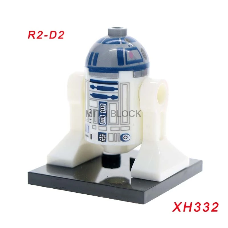 xh332 Одиночная распродажа, Звездные войны, космические войны, робот C3Po R2D2, C-3Po, R2-D2, Звезда смерти, дроид, Звездные войны, фигурки, строительные блоки - Цвет: xh332