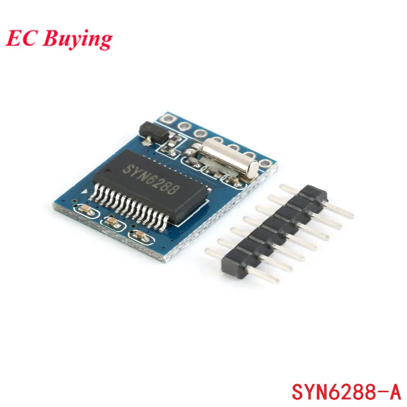 

SYN6288 Speech Synthesis Module Recording-free Human Text to Speech TTS Pronunciation Live Intelligent Voice Broadcast SYN6288A