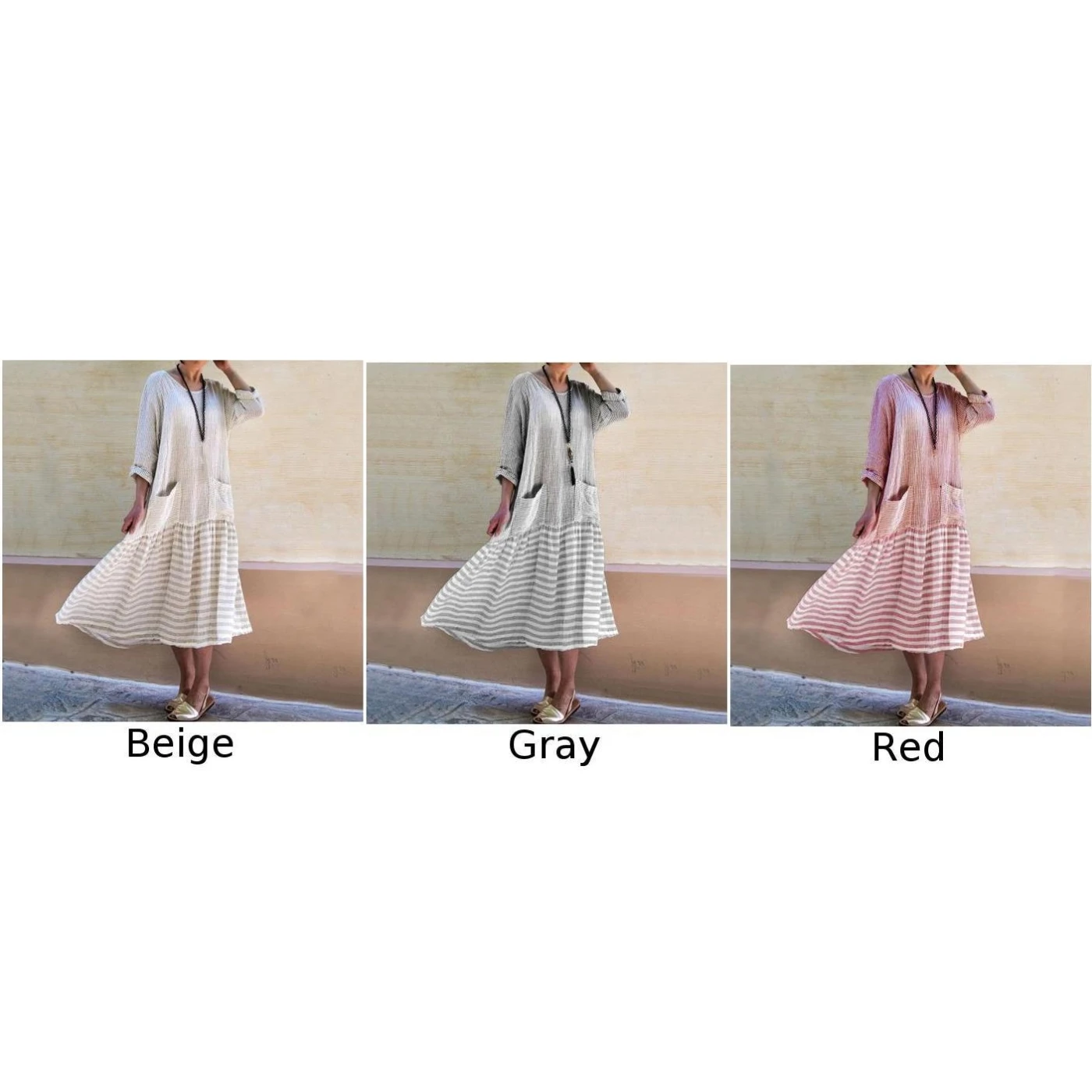 Женское платье женское повседневное летнее хлопковое белье Длинные Мешковатые