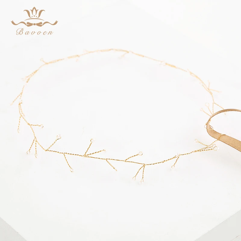 Европейские свадебные Hairbands ручной маленьких невесты Жемчуг Crystal Clear тиара
